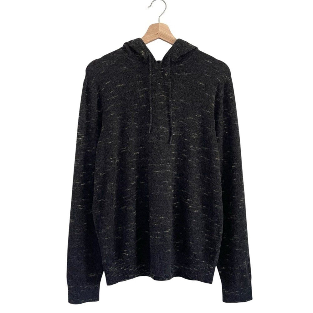 Club Monaco Cashmere Sweater Pullover Hoodie Charcoal Medium